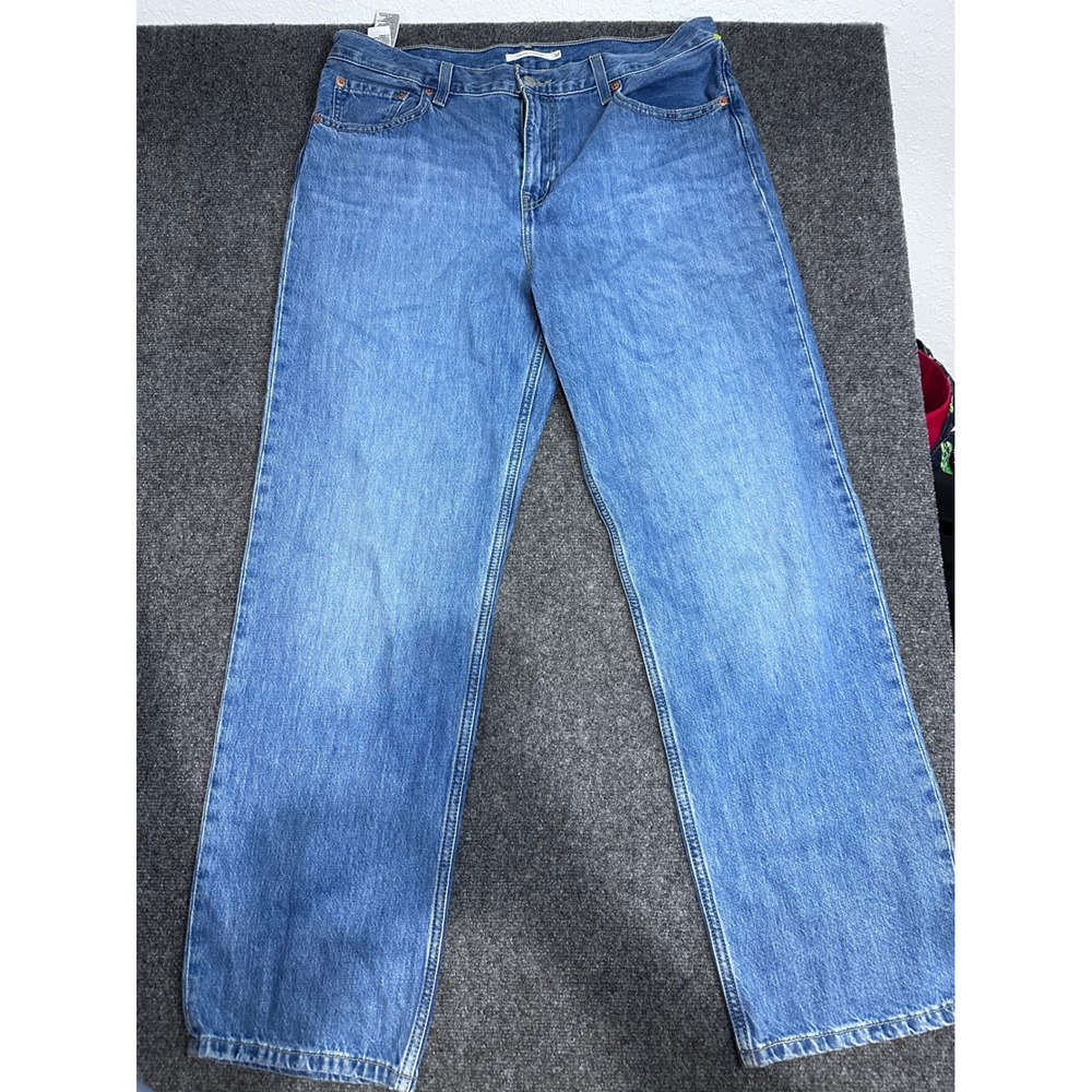 Levis Low Pro Straight Leg Jeans Blue Denim Medium Wash W32 25234-0002